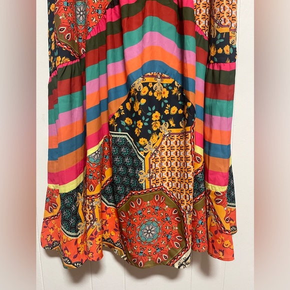 Multicolor Printed Bohemian Maxi Dress multiple sizes S-L - Picture 10 of 11
